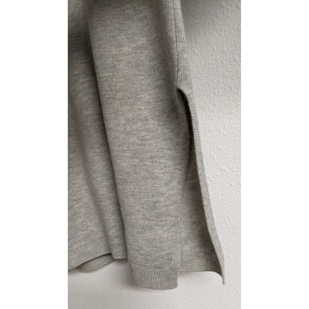 Super Cute BABATON x ARITZIA Baylor Linen Wool Drape Gray Sweater Size XXS/XS - Picture 7 of 10
